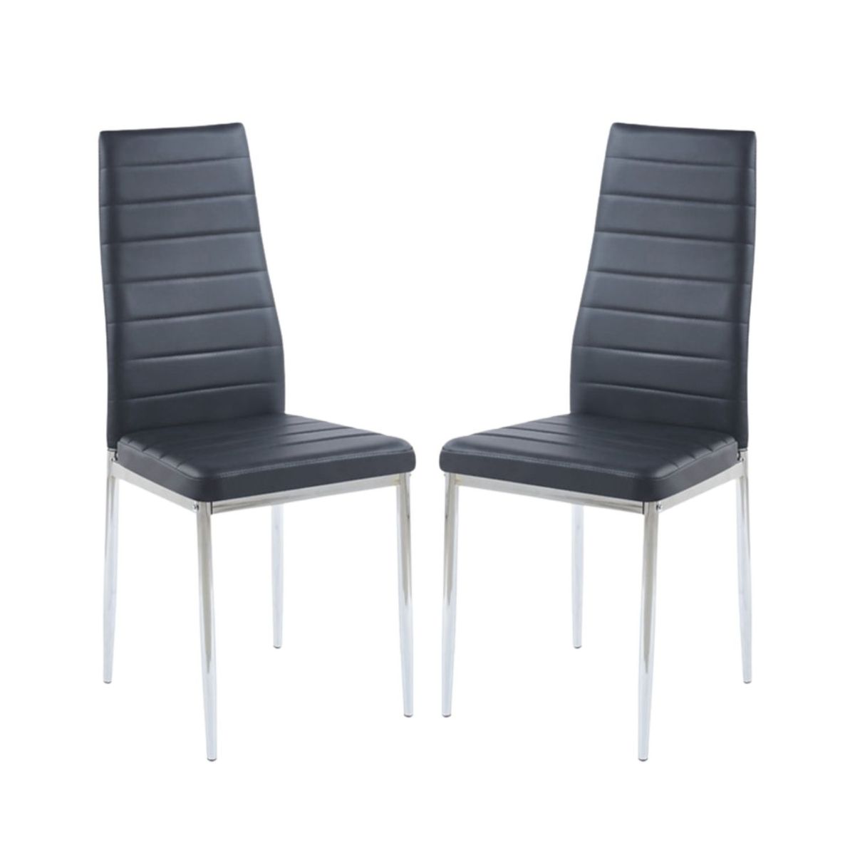 HABITA2 CHILE - Pack 2 Silla de Comedor Dining -Negro