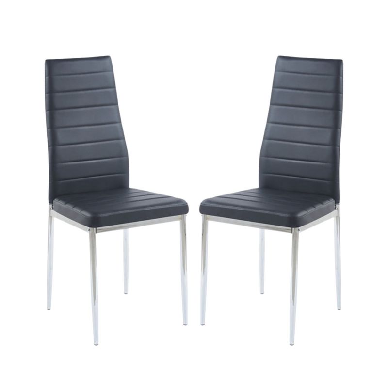 GENERICO - Pack 2 Silla de Comedor Dining -Negro