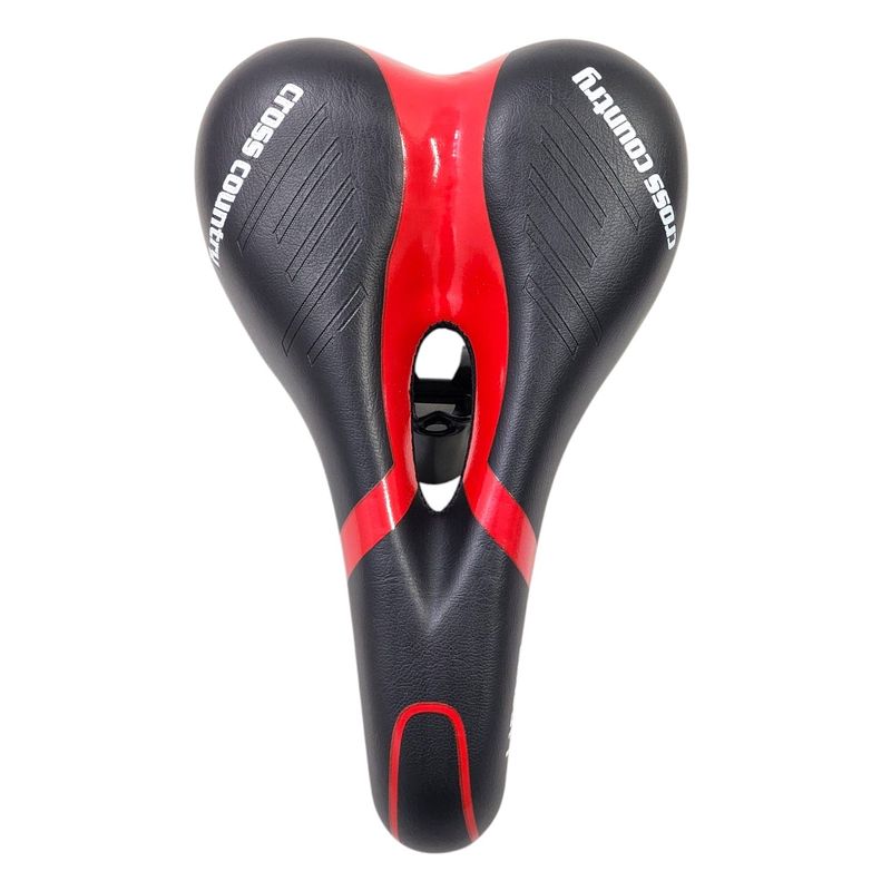 OEM - Sillín Bicicleta Asiento antiprostático Universal Rojo 18221
