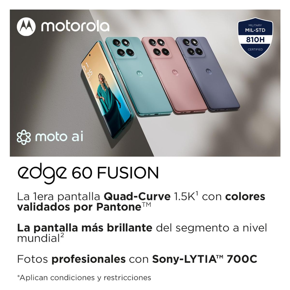 MOTOROLA - MOTO EDGE 60 FUSION CELESTE 8+256GB