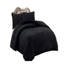 GENERICO - CUBRECAMA CHIPORRO DE INVIERNO DISEÑO TRENZADOO 2 PLAZAS -18.