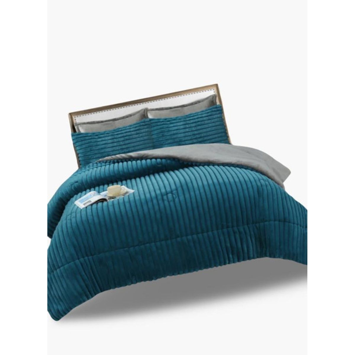 GENERICO - CUBRECAMA CHIPORRO DE INVIERNO DISEÑO LINEAL 2 PLAZAS -08