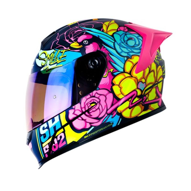 SHAFT - casco moto shaft 502sp flower azos mate fc iraz integral TALLA S