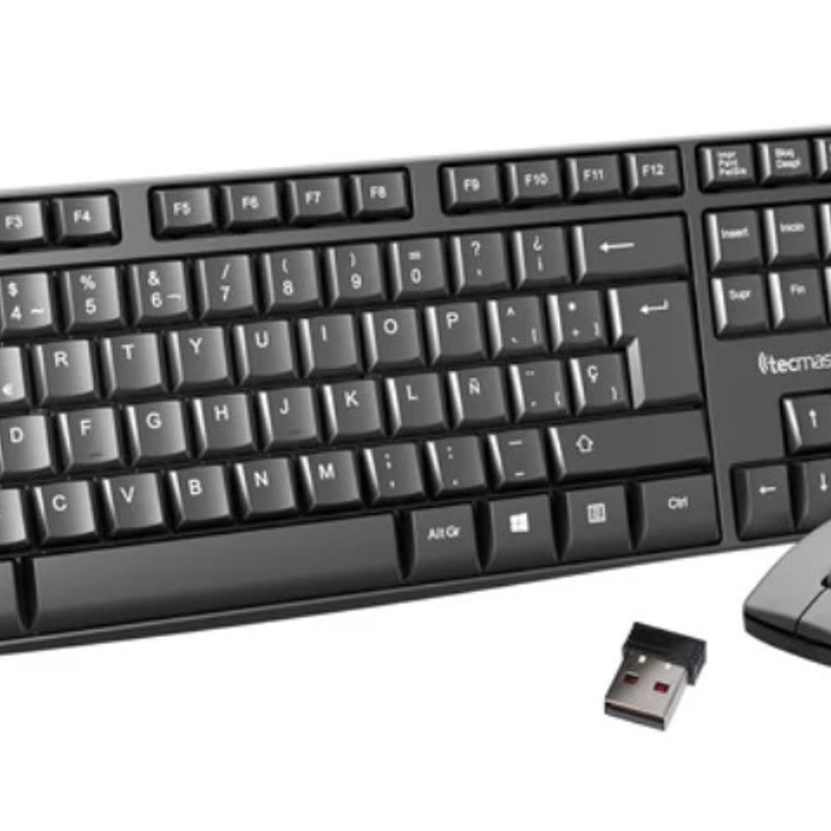 TECHMASTER - Combo Teclado y Mouse Inalámbrico Tecmaster
