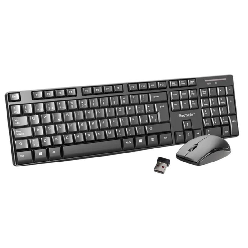 TECHMASTER - Combo Teclado y Mouse Inalámbrico Tecmaster
