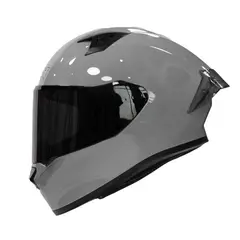 ICH - Casco moto 503 solid gris nardo sm integral certificación dot qr TALLA M