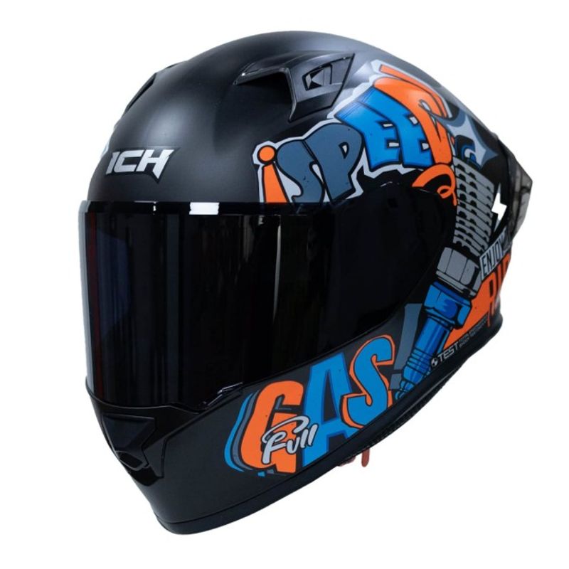 ICH - Casco Moto Ich 503 Magic nj.n sm sm Integral Certificación dot qr TALLA M