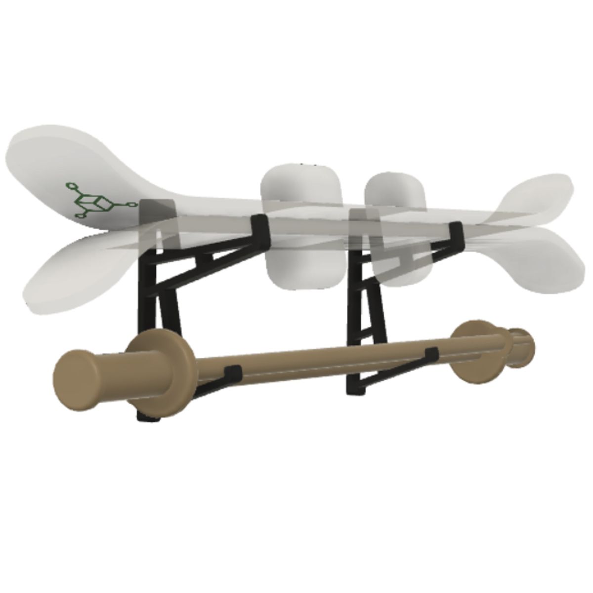 GENERICO - Soporte Para Tablas De Ski Y Bastones Colgador De Pared