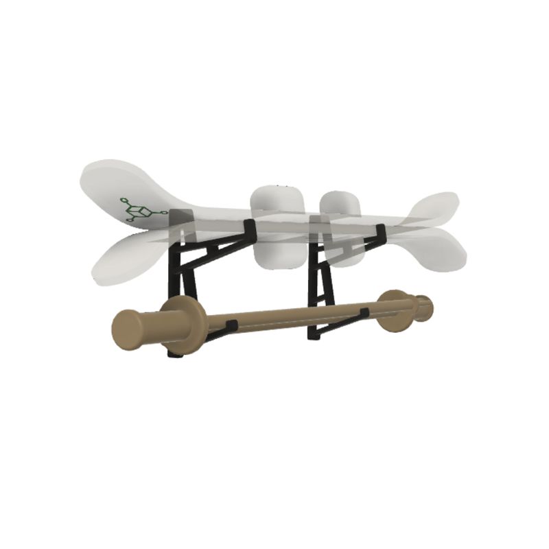GENERICO - Soporte Para Tablas De Ski Y Bastones Colgador De Pared