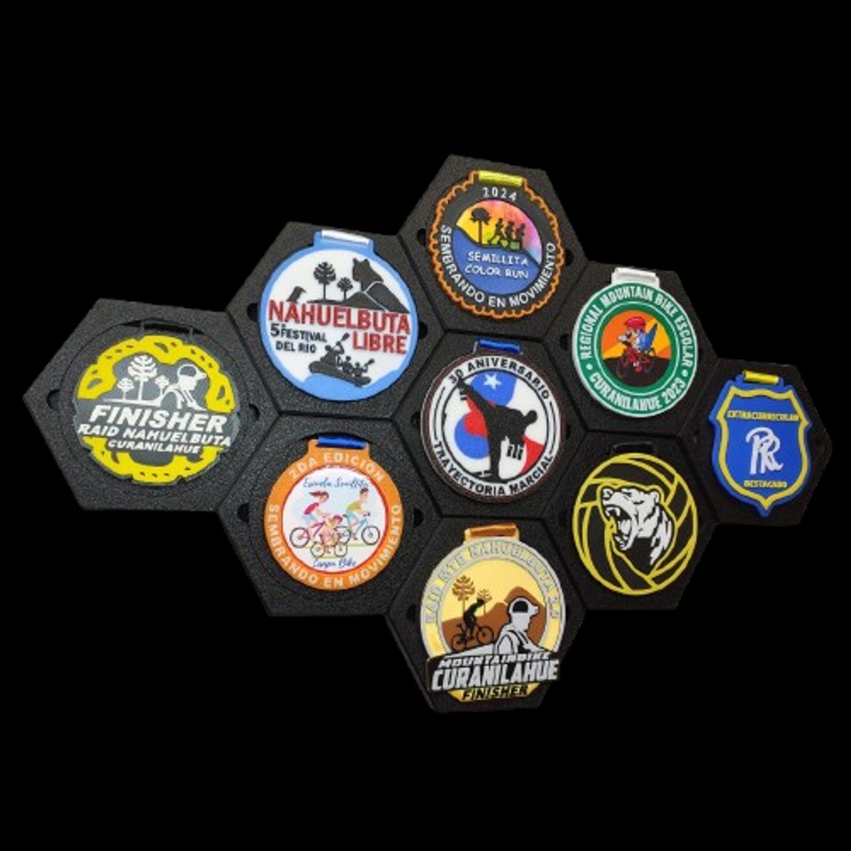 GENERICO - Medallero Modular Soporte Para Medallas Pack De 20 Módulos