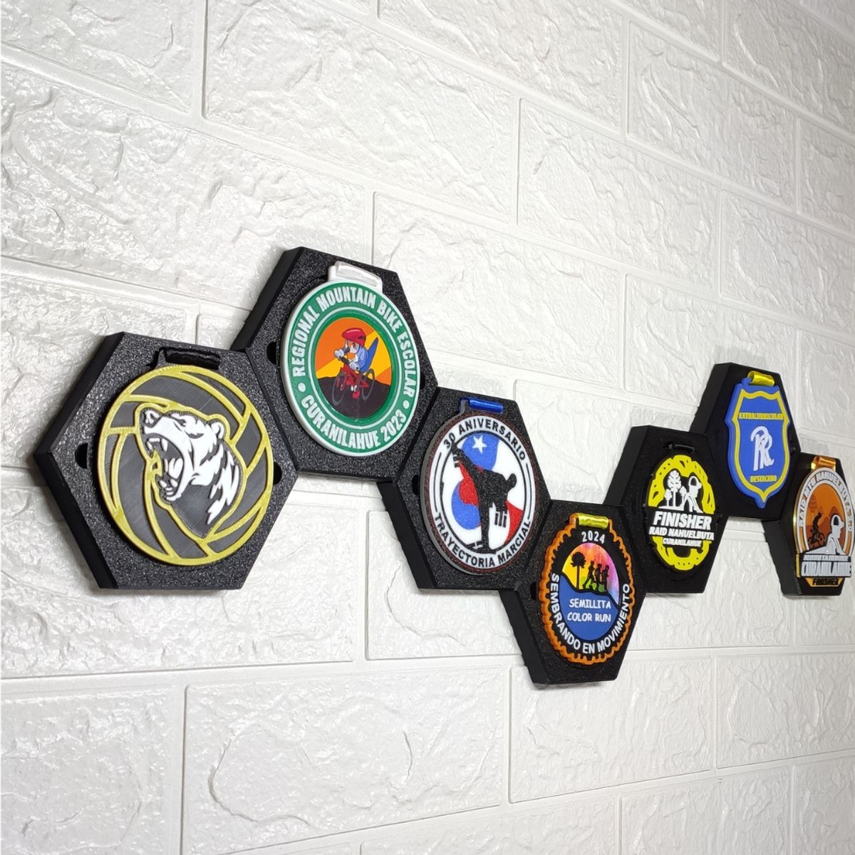 GENERICO - Medallero Modular Soporte Para Medallas Pack De 20 Módulos