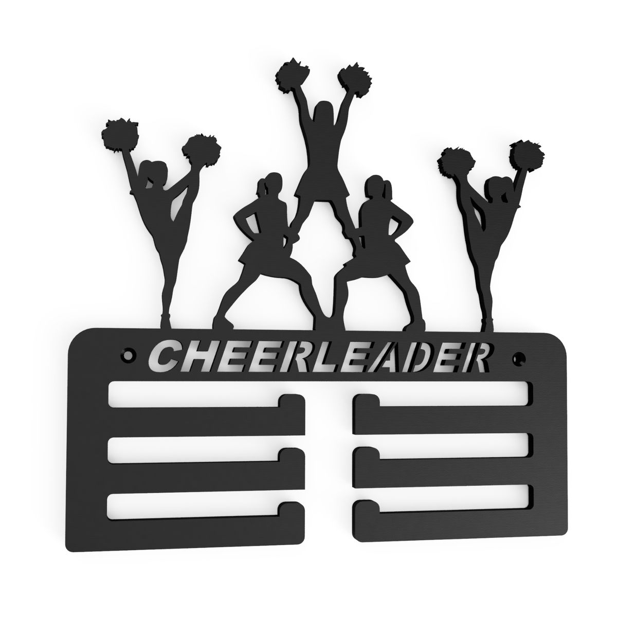 GENERICO - Medallero Cheerleader Colgador De Pared Para Medallas