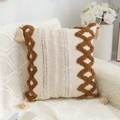 GENERICO - SET 4 FUNDA PARA COJIN MODELO BOHO 45X45 B1