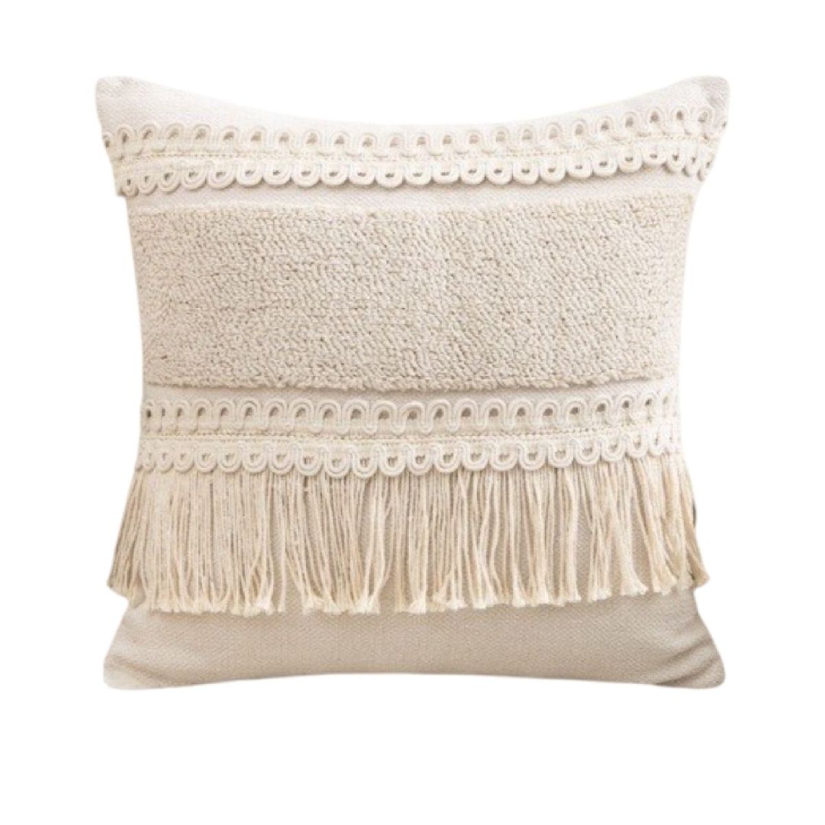 GENERICO - SET 4 FUNDA PARA COJIN MODELO BOHO 45X45 B8