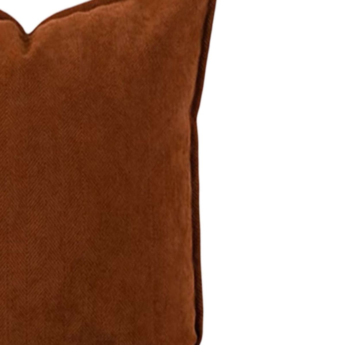 GENERICO - JUEGO DE 2  FUNDAS CHENILLE LISO 45 x 45 cm TERRACOTA…