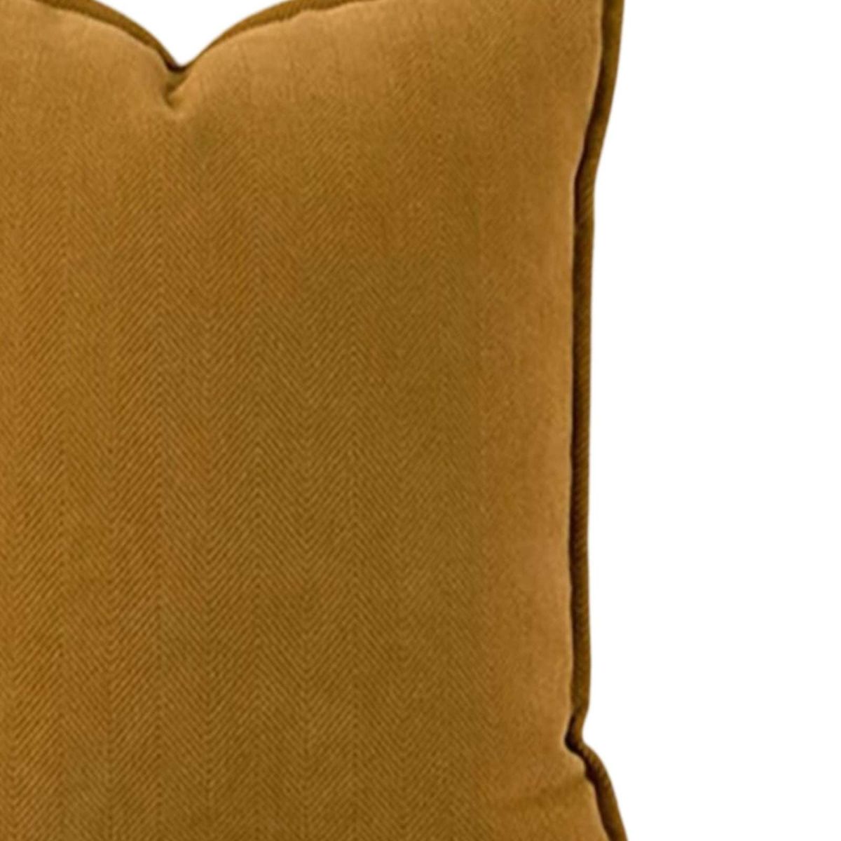 GENERICO - JUEGO DE 2  FUNDAS CHENILLE LISO 45 x 45 cm MOSTAZA