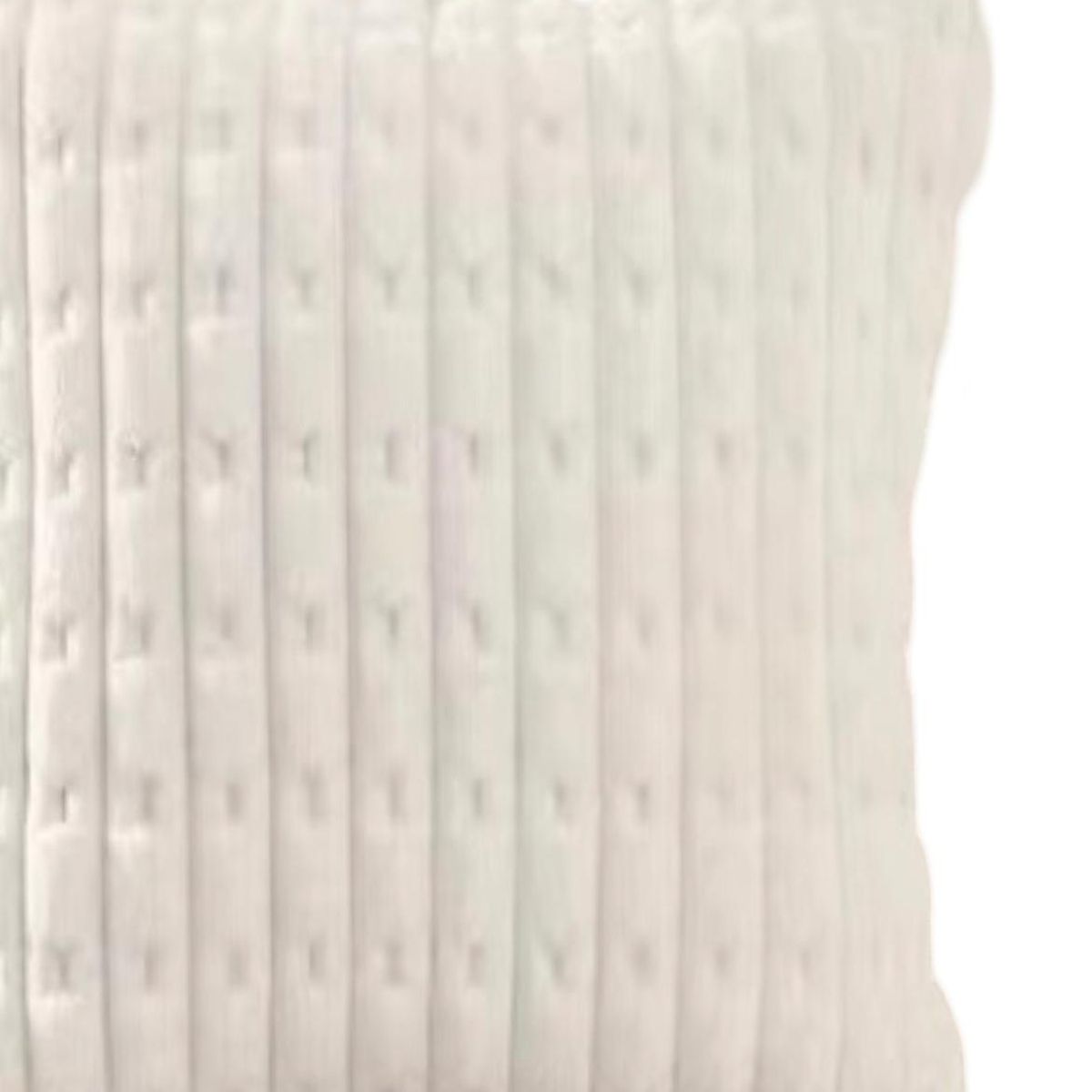 GENERICO - Par de Fundas de Cojín Estilo Bambú Blanco