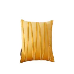 GENERICO - Par de Fundas de Cojín Estilo Terciopelo-Mostaza