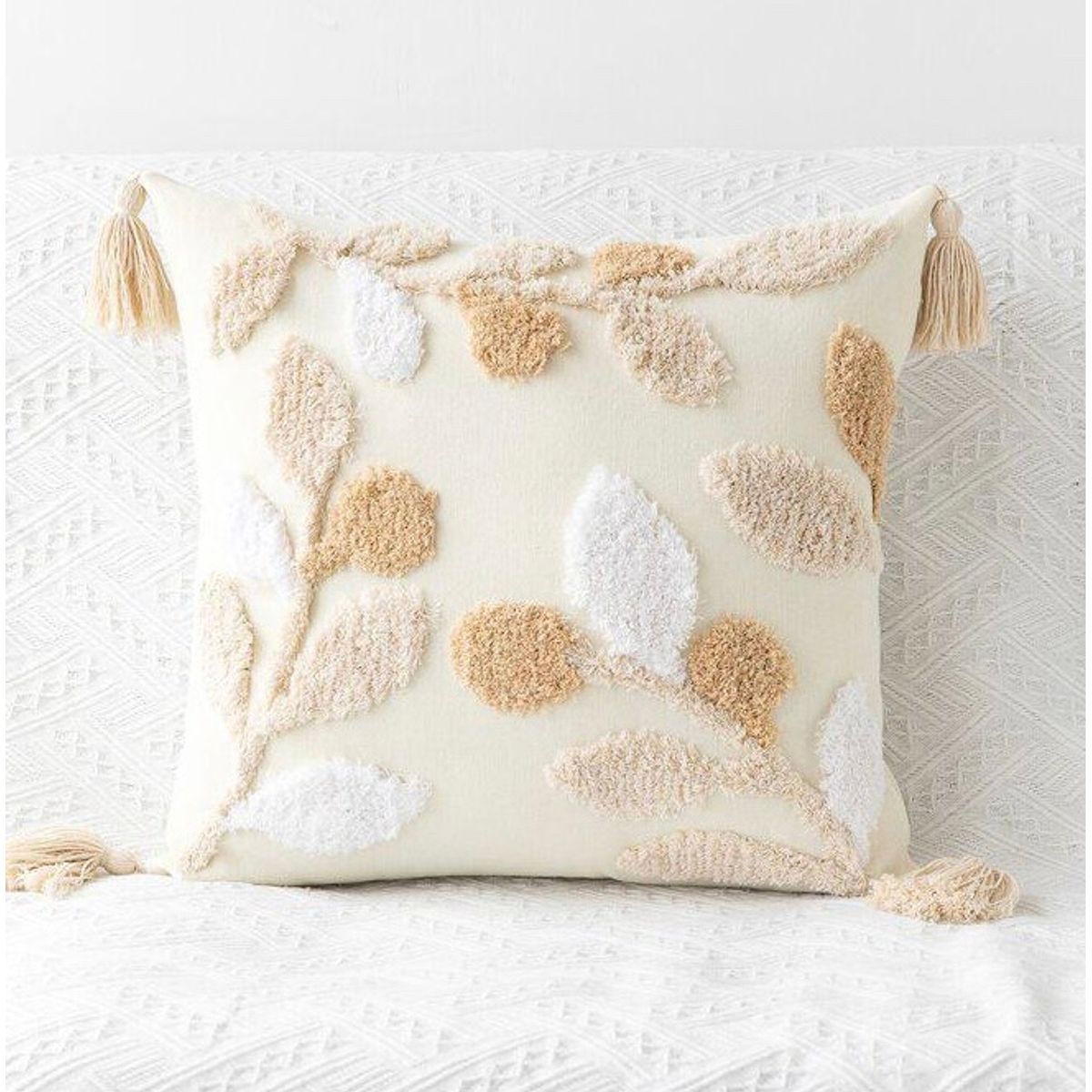 GENERICO - SET 4 FUNDA PARA COJIN MODELO BOHO 45X45 C6