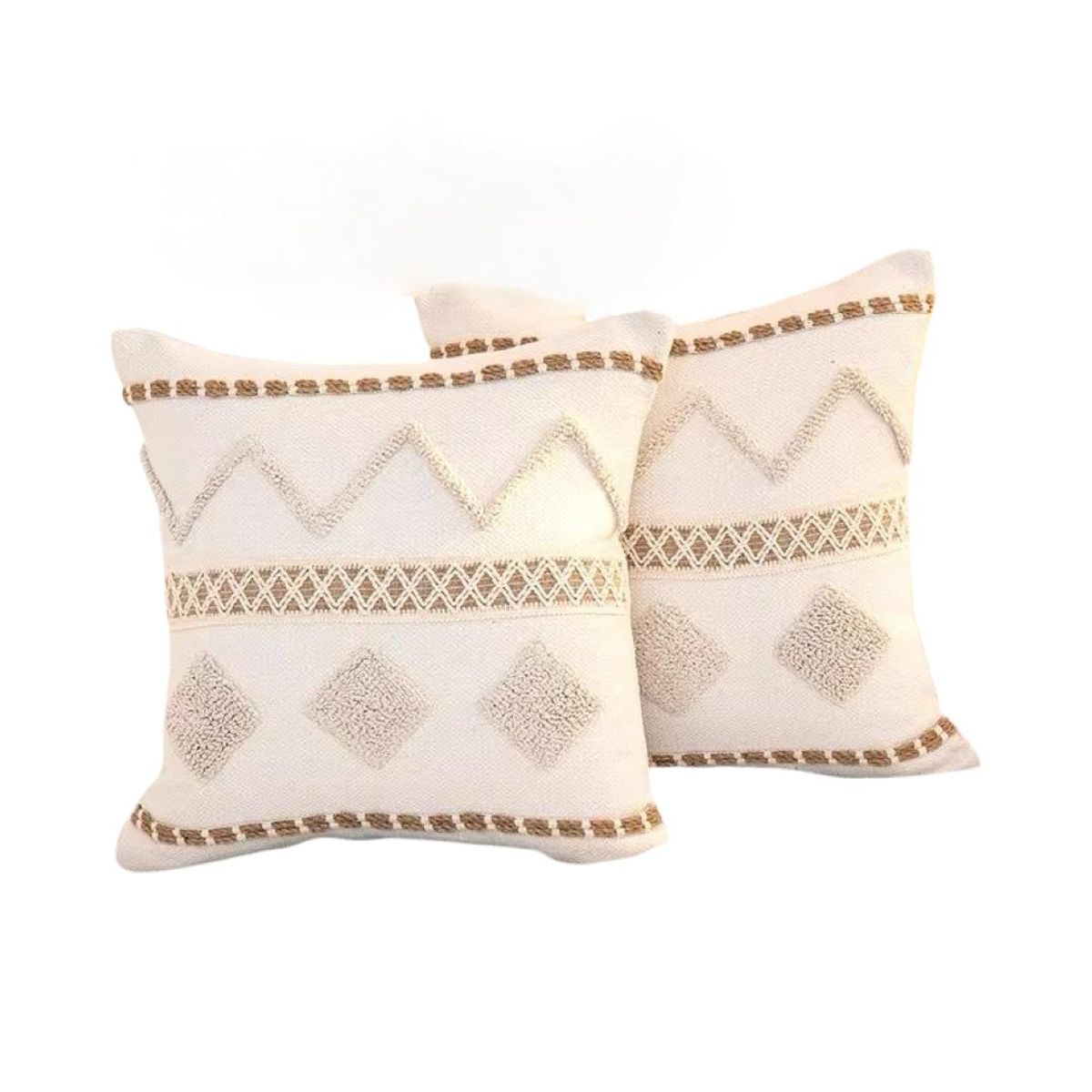 GENERICO - SET 4 FUNDA PARA COJIN MODELO BOHO 45X45 C11