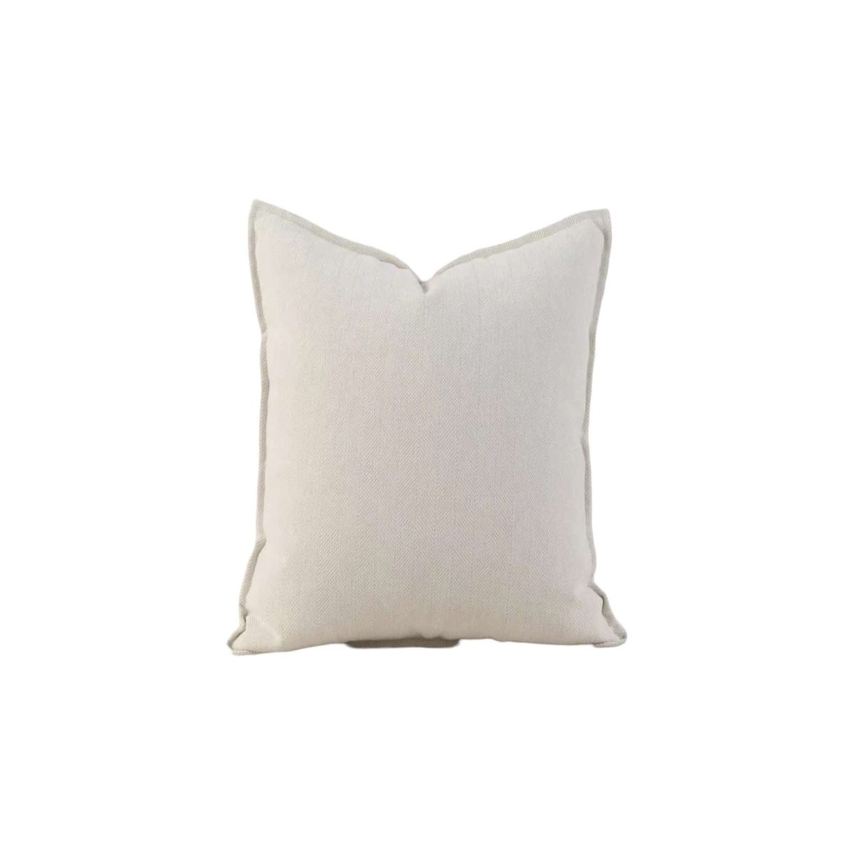 GENERICO - JUEGO DE 2  FUNDAS CHENILLE LISO 45 x 45 cm BLANCO