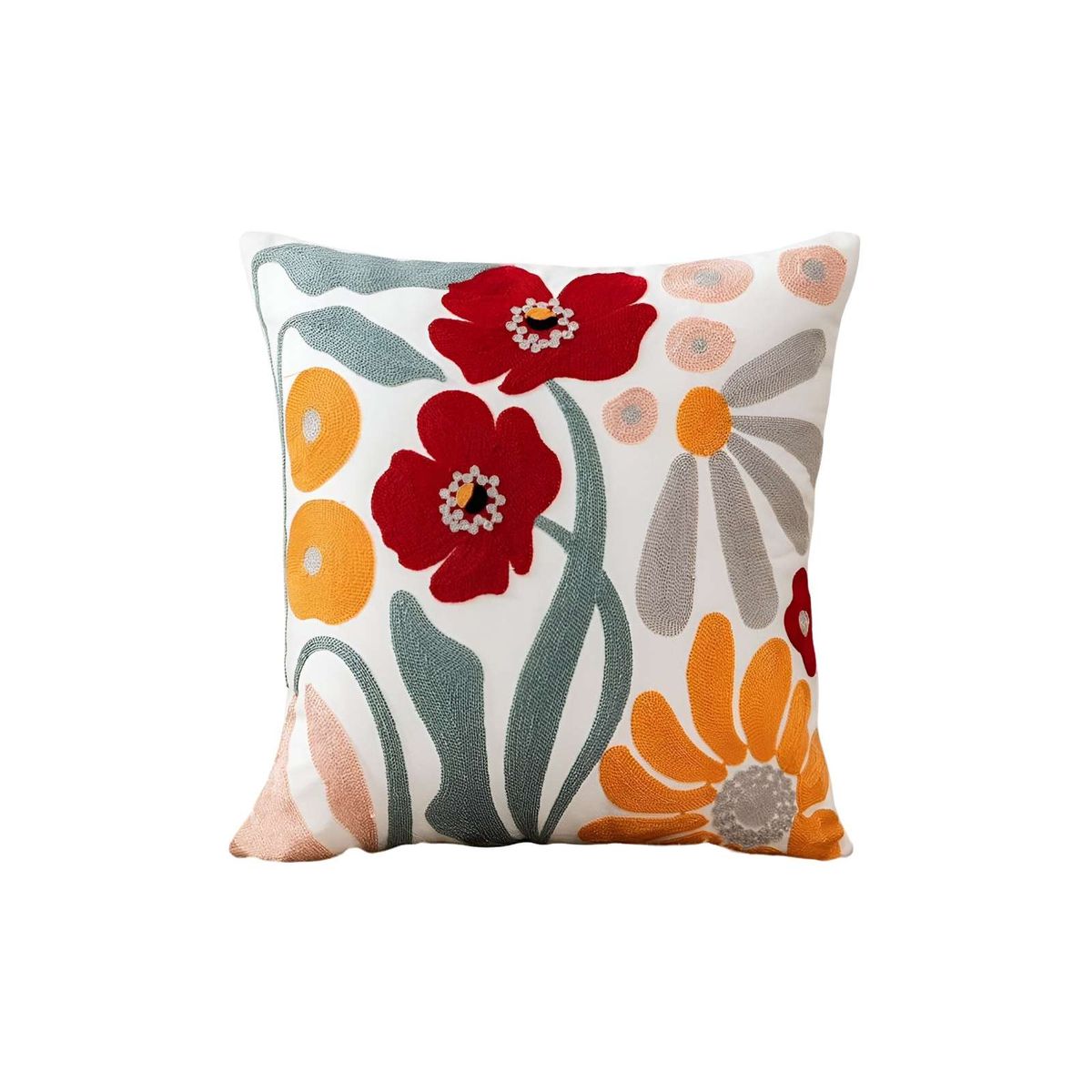 GENERICO - SET DE 2 FUNDAS BORDADAS 45x45  C19