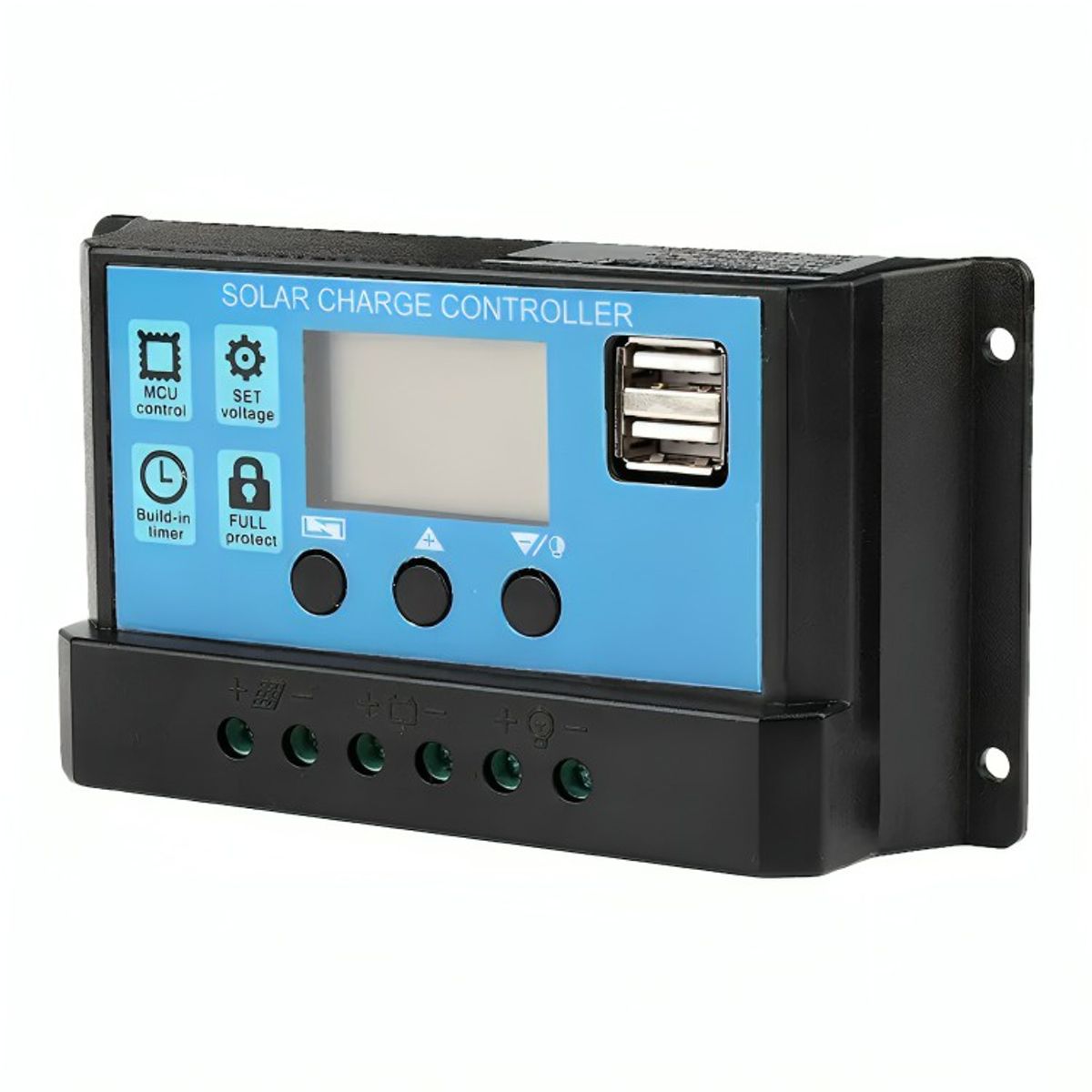 GENERICO - Regulador De Carga Solar Digital 12v 24v 60a 2usb