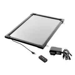 GENERICO - Pizarra 60 X 80 Cm Led Luminos + 6 Plumones Paño Y Control