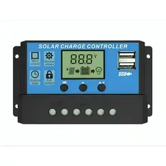 GENERICO - Regulador De Carga Solar Digital 12v 24v 10a