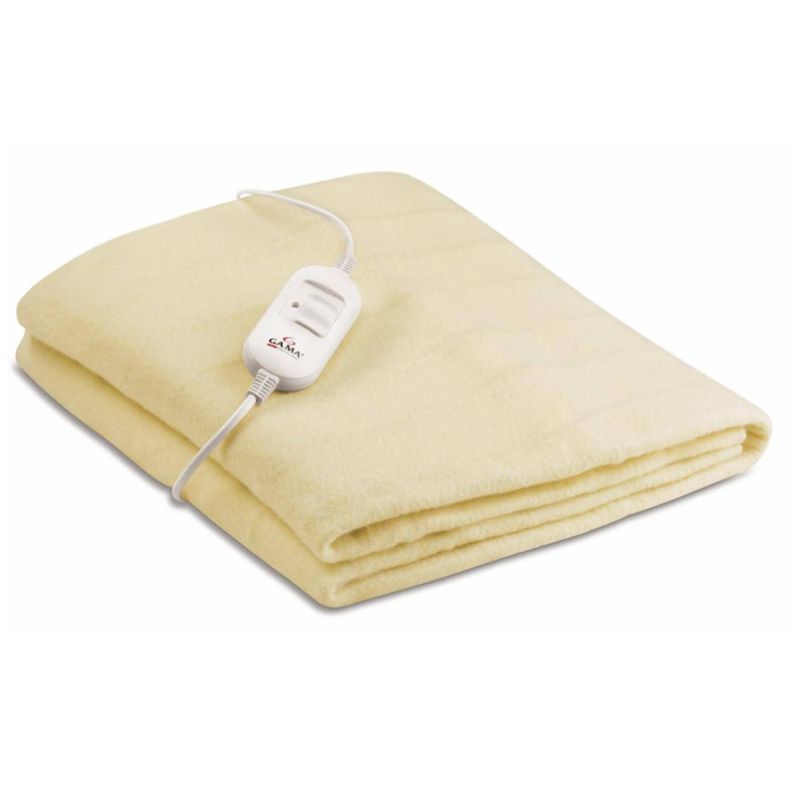 GAMA - Calienta Cama 1 Plaza 150x80cm Poliester Beige Gama
