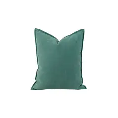 GENERICO - JUEGO DE 2 FUNDAS CHENILLE LISO 45 x 45 cm VERDE…