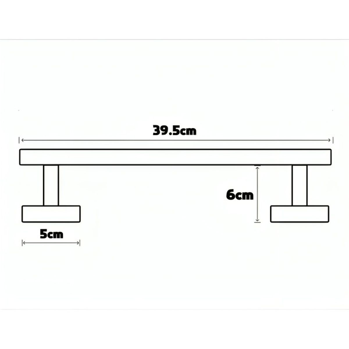 GENERICO - Barra Seguridad Para Discapacitados Abatible Acero Inox 60cm