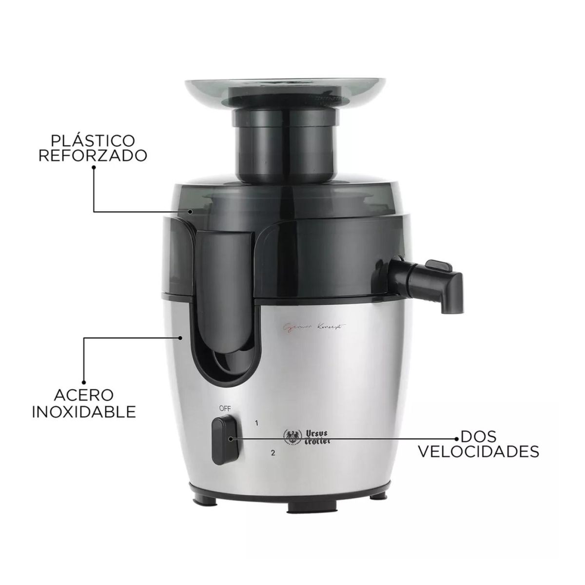 URSUS TROTTER - Extractor De Jugos 700W Nutrismart Gris Ursus Trotter