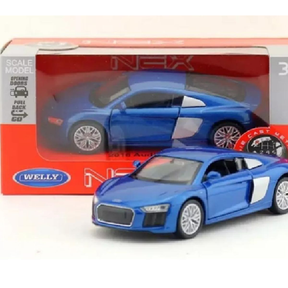 WELLY - Auto de colección Audi R8 Coupé V10 año 2016