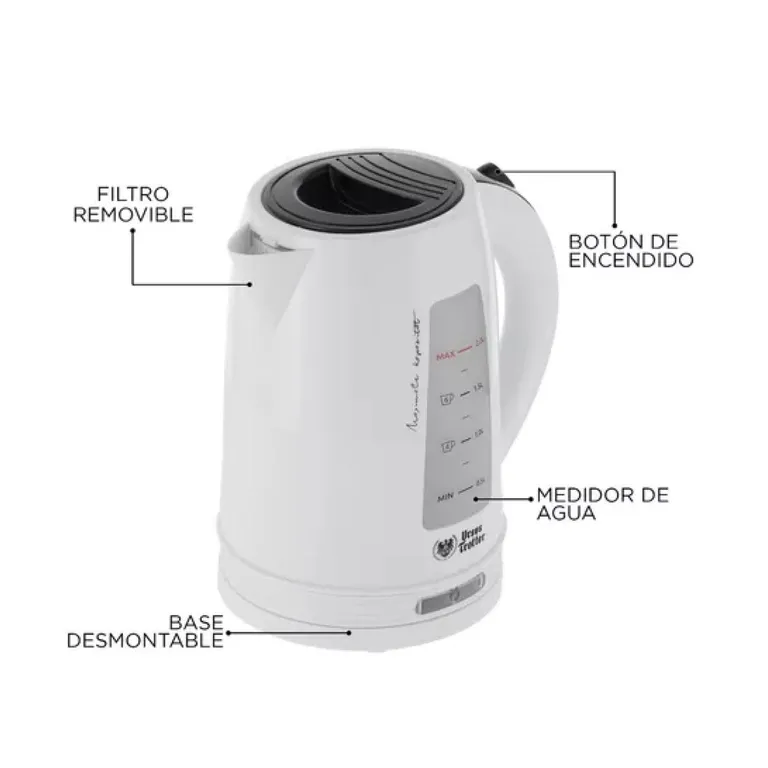 URSUS TROTTER Hervidor Electrico 2000ml Blanco Ut-Klar20Pw