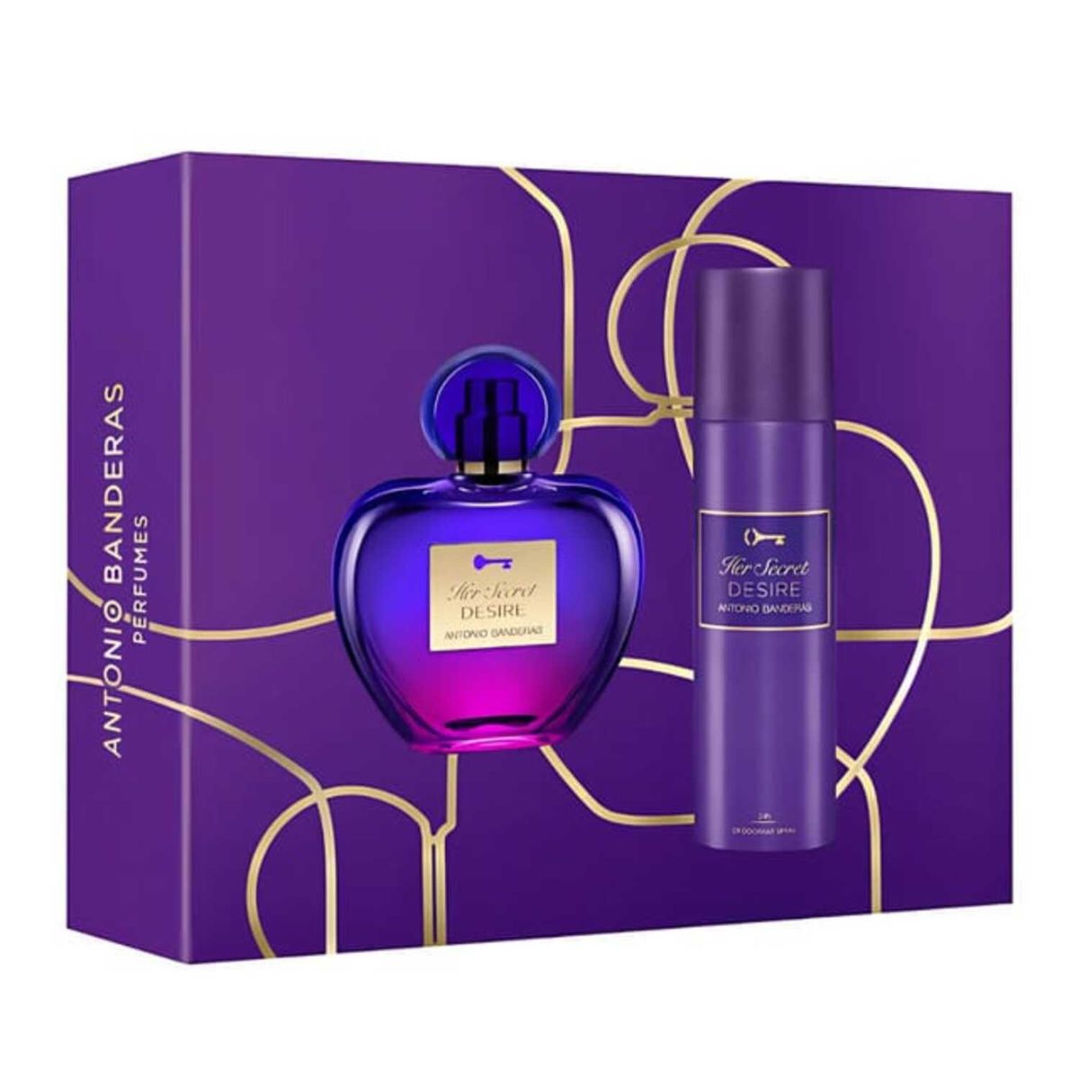 ANTONIO BANDERAS - ANTONIO BANDERAS HER SECRET DESIRE 80ML+DESODORANTE 150ML