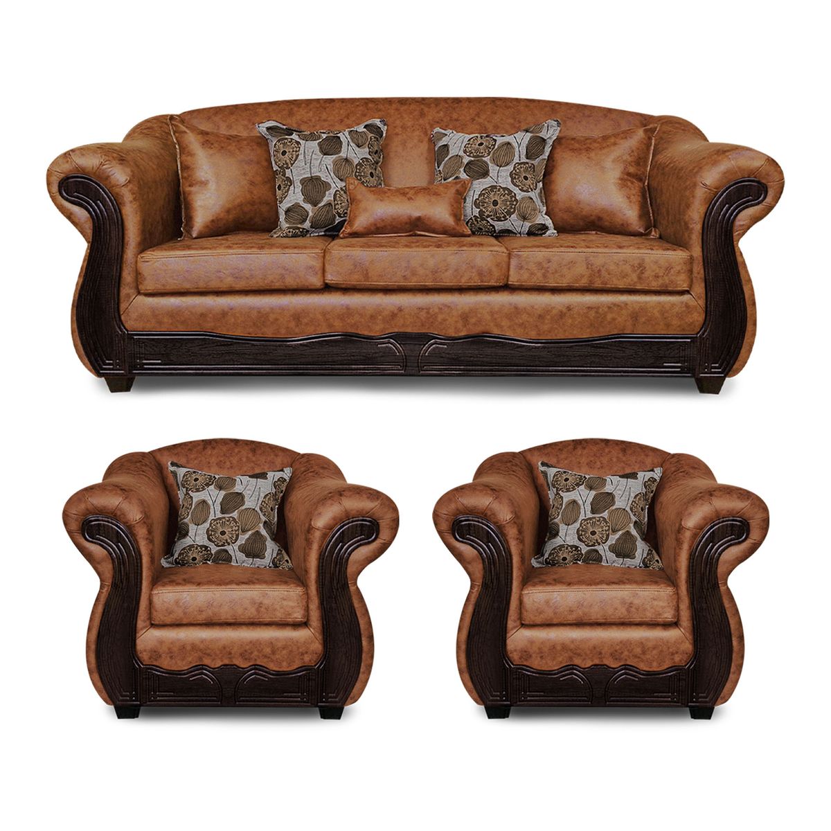 ADONIS LEUDH - Living 3+1+1 Estambul Envejecido Extra Grande Terracota