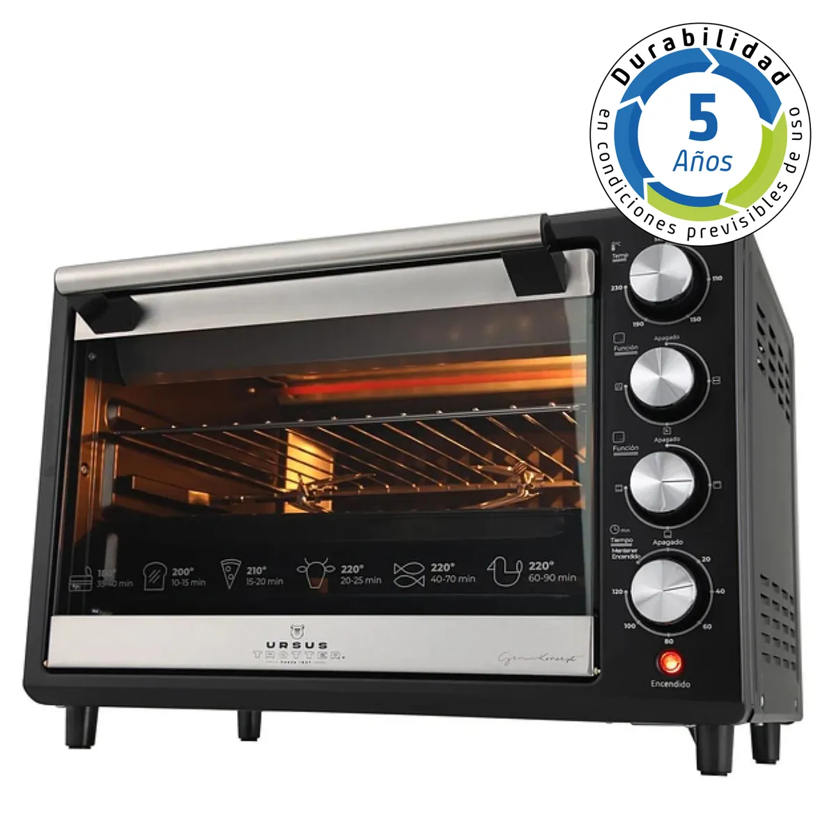 URSUS TROTTER - Horno Electrico 38L 1500W Ut-Backofen Pro-B Ursus Trotter