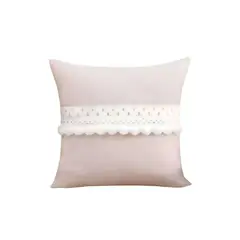 GENERICO - JUEGO DE 2 FUNDAS DE COJIN CON POMPON 45x45 f-06