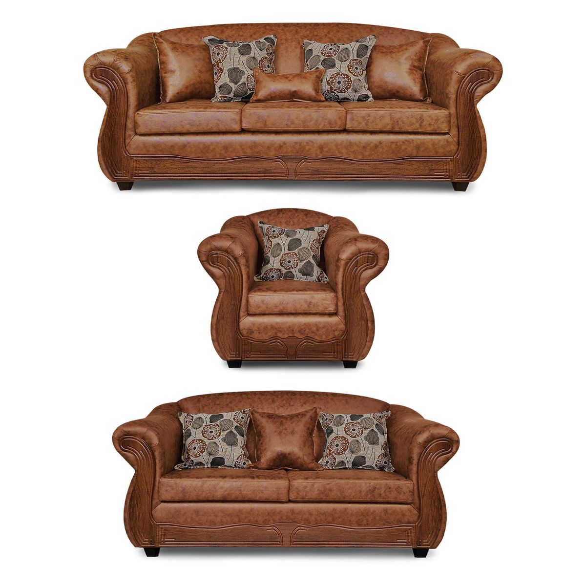 ADONIS LEUDH - Living 3+2+1 Estambul Envejecido Extra Grande Terracota X