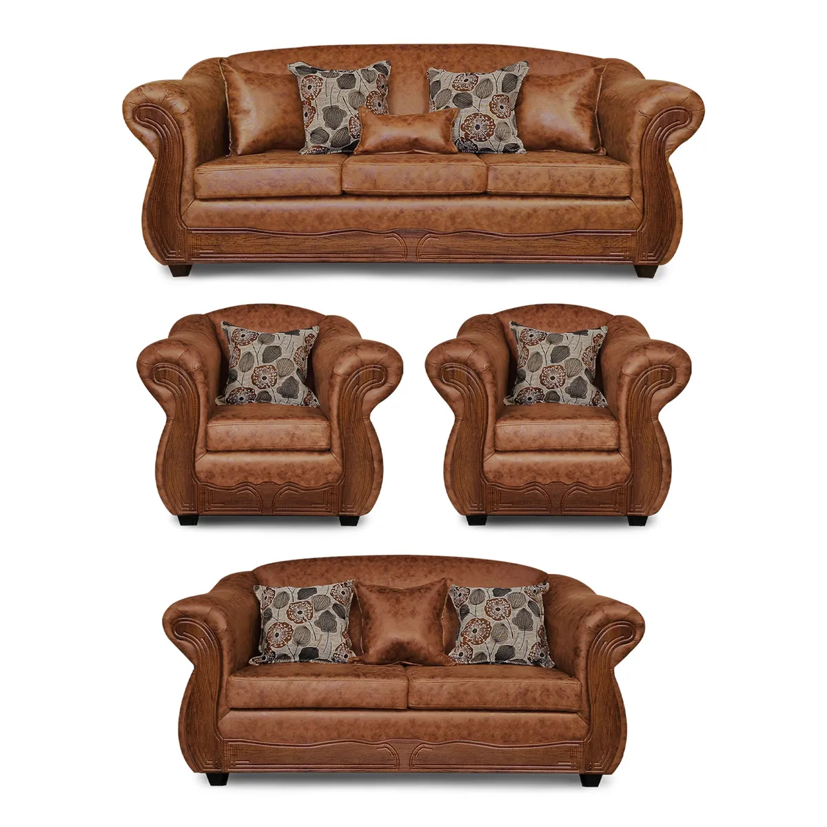 ADONIS LEUDH - Living 3+2+1+1 Estambul Envejecido Extra Grande Terracota X