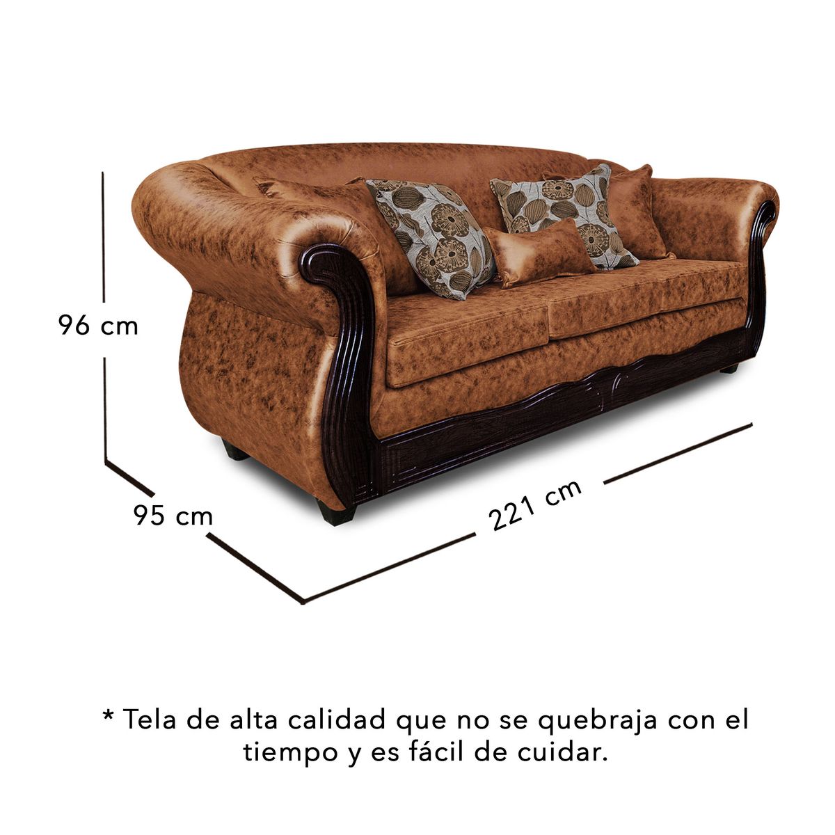 ADONIS LEUDH - Living 3+2 Estambul Envejecido Extra Grande Terracota