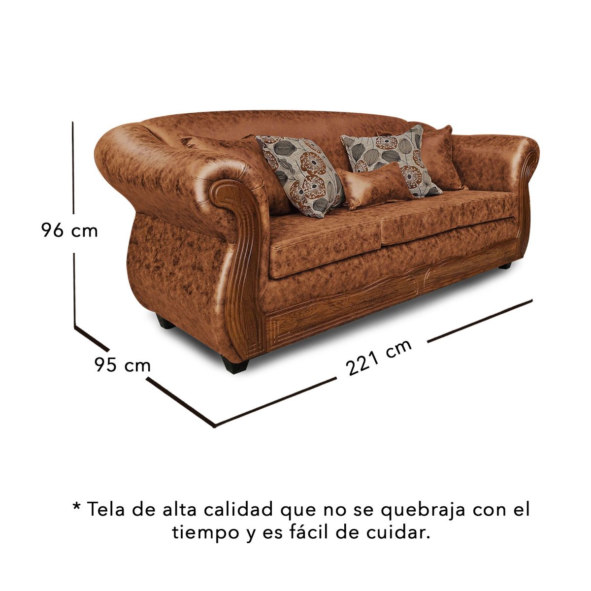 ADONIS LEUDH - Living 3+2 Estambul Envejecido Extra Grande Terracota X