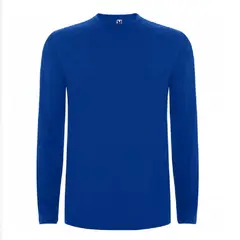 MPROPIA - Polera Azul Royal Manga Larga Niños Algodon 100…