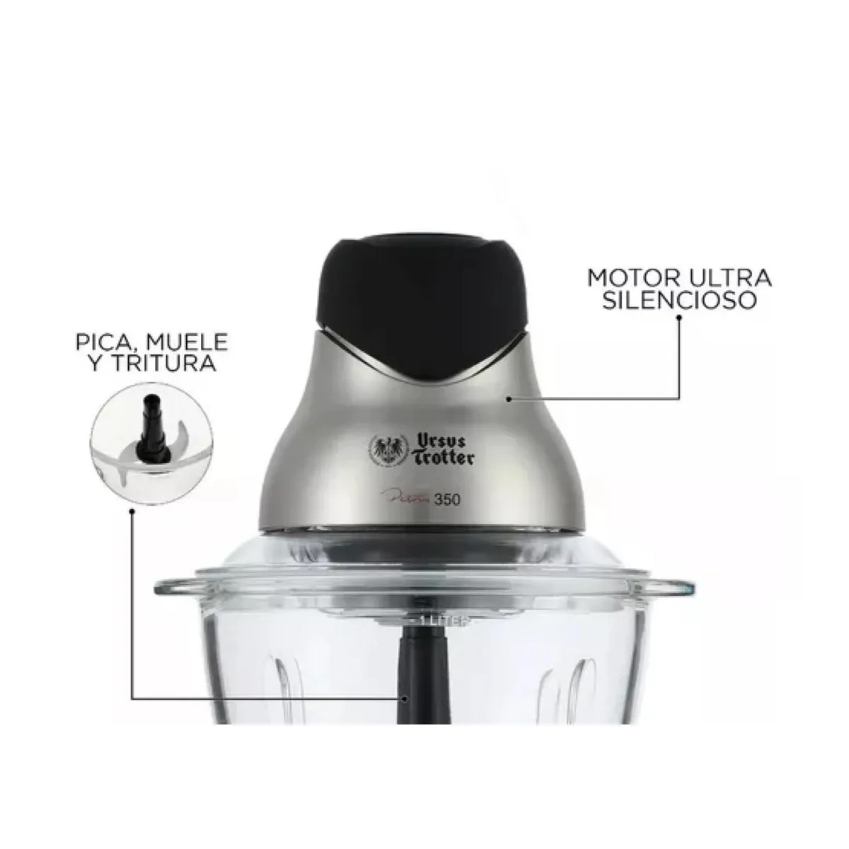 URSUS TROTTER - Picador De Alimentos 1L 350W Ut-Petrus320 Ursus Trotter
