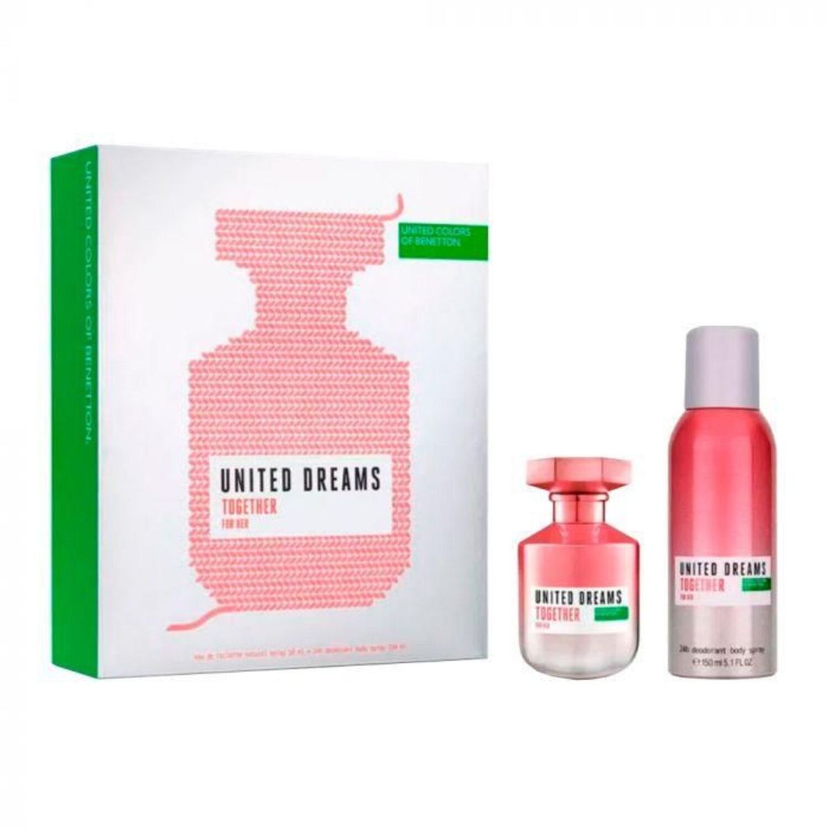 BENETTON - BENETTON UNITED DREAMS TOGETHER FOR HER EDT 50ML+DESODORANTE