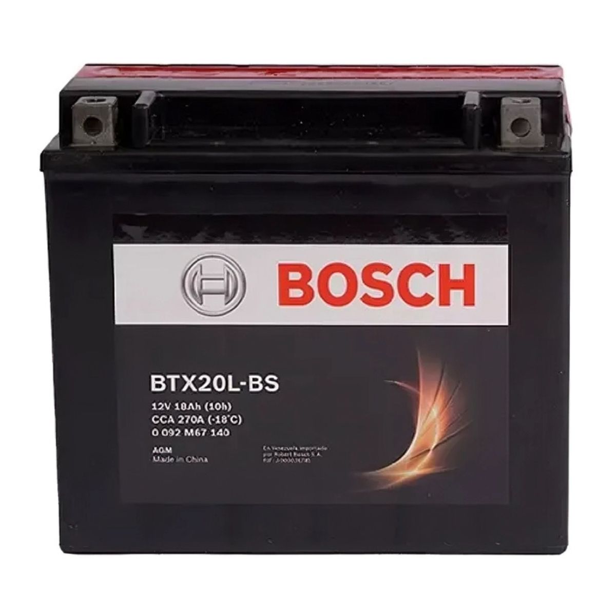 BOSCH - Bateria Moto Ytx20l-bs Btx20l-bs 12v 18ah Bosch