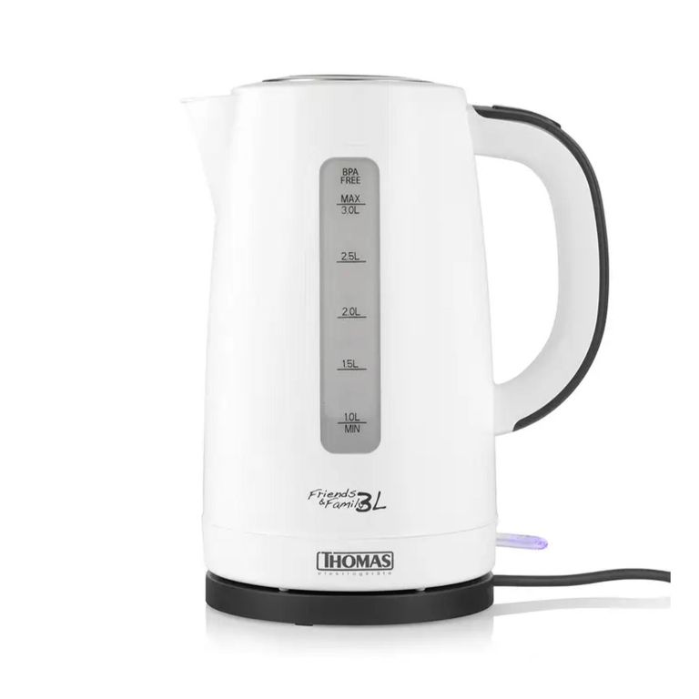 THOMAS Hervidor Electrico 3000ml 2200W Blanco TH-4351