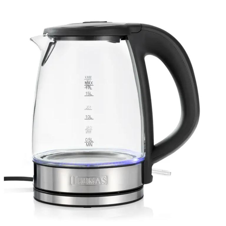 THOMAS Hervidor Electrico 1700ml 2200W Vidrio TH-4725