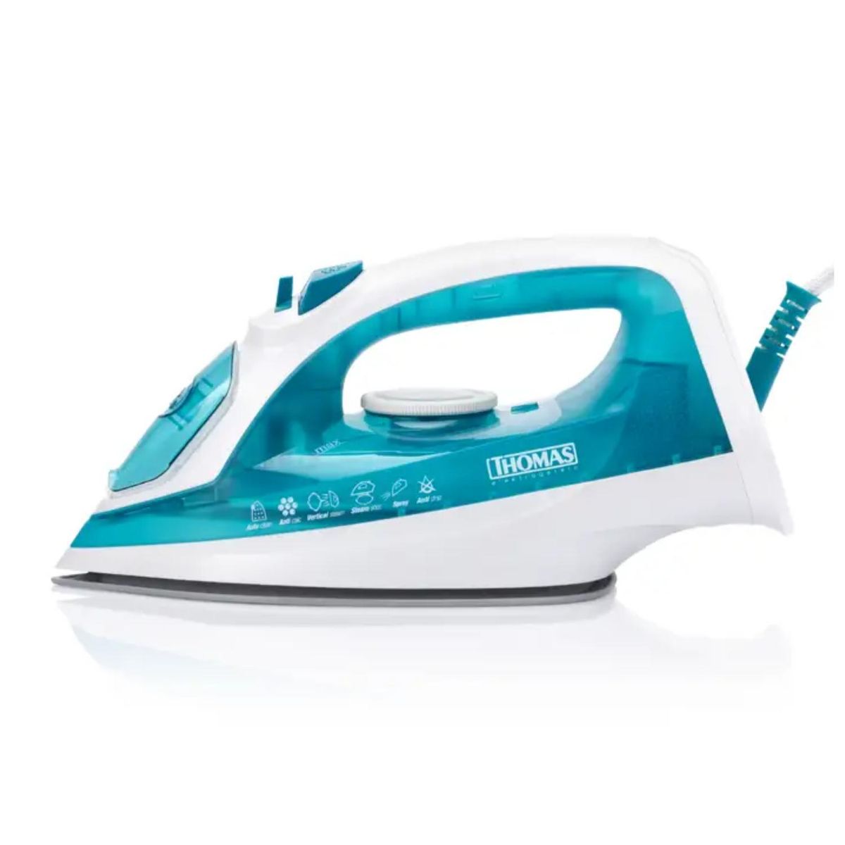 THOMAS - Plancha A Vapor Vertical 2200W 300ml Blanco TH-7055 Thomas